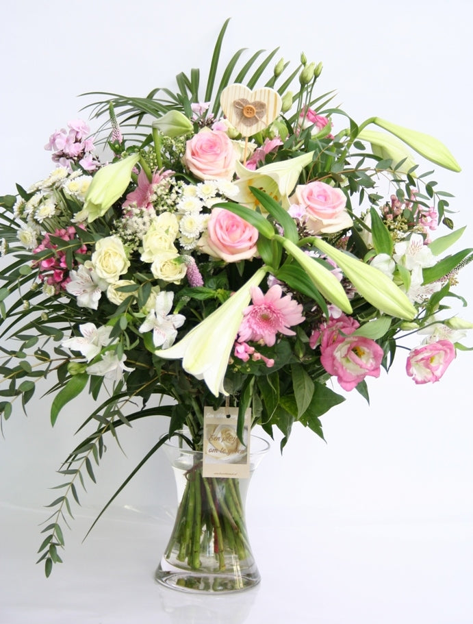 Bouquet Tendresse rosa Weiß verlassen und heiraten