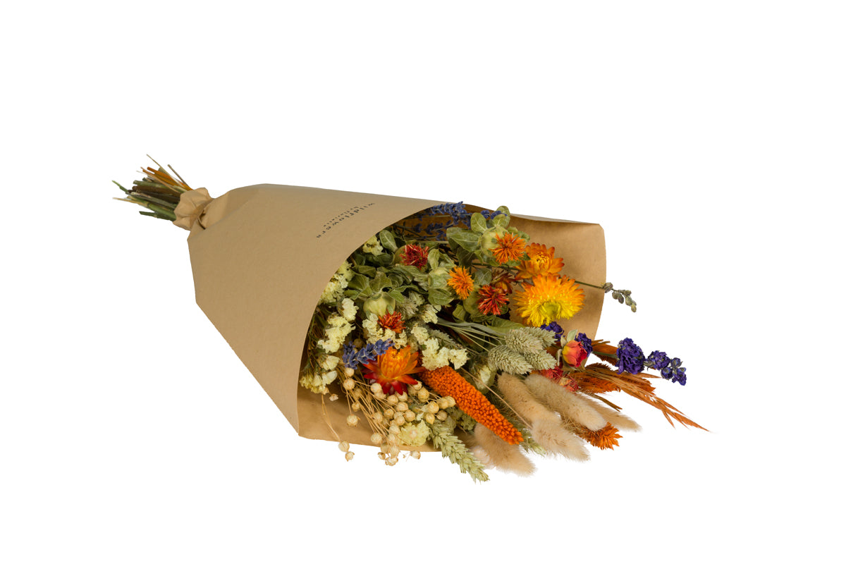 Trockener Bouquet Orange Sonnenschein