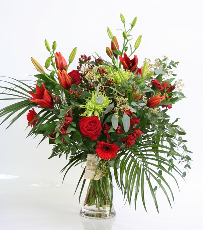 Bouquet Red Green Gloria danke
