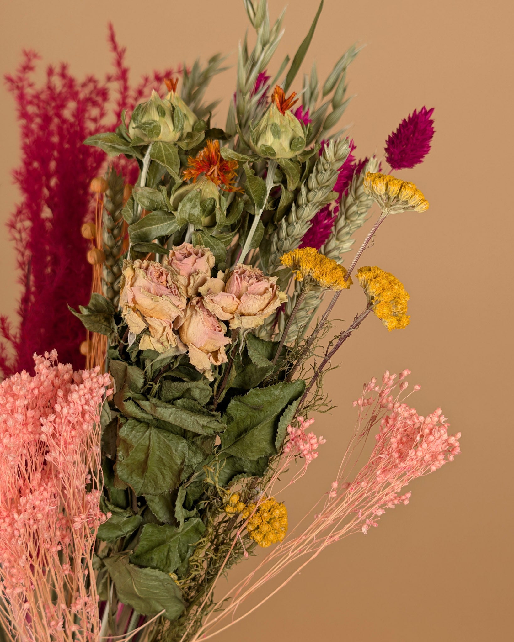 Summer Crush – Zomers Droogbloemen Veldboeket 50 cm
