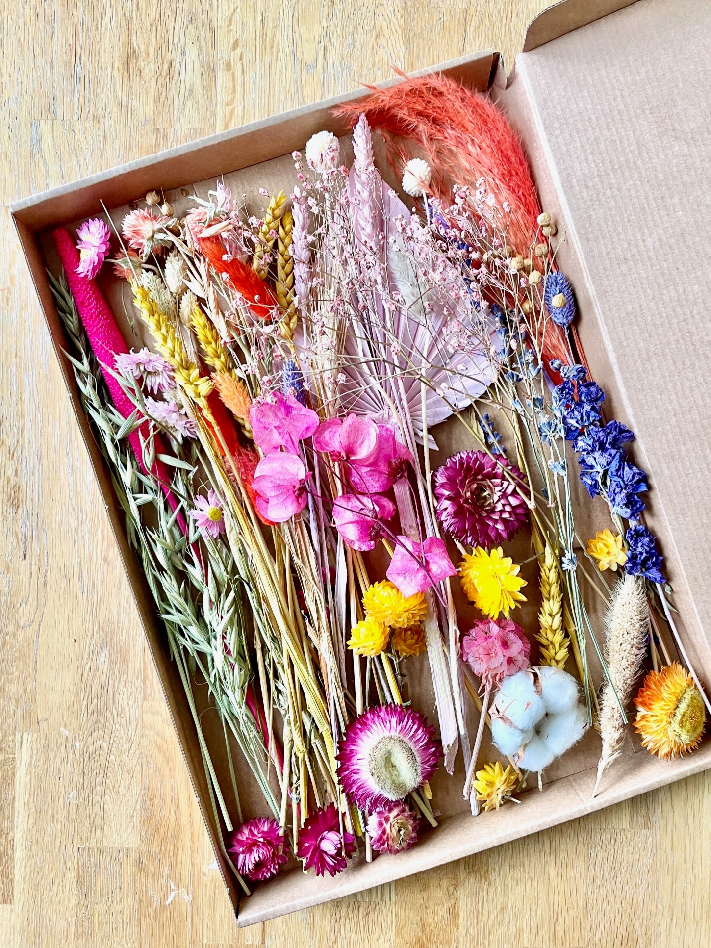 Nein - schwebende DIY Trockenblüten Kiste - Farbe