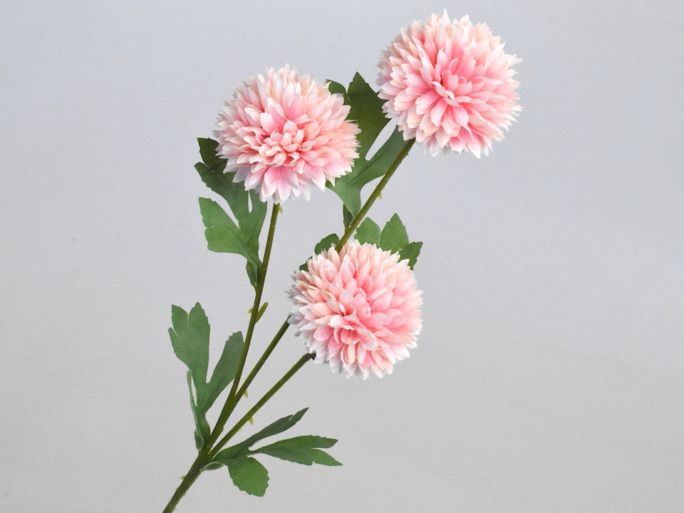 Kunst Chrysanthemenzweig hellrosa 66 cm