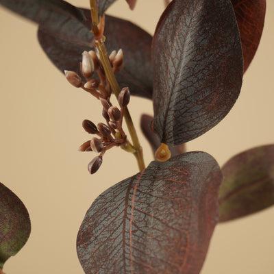 Zijde Eucalyptus – Donkerpaars (73 cm)